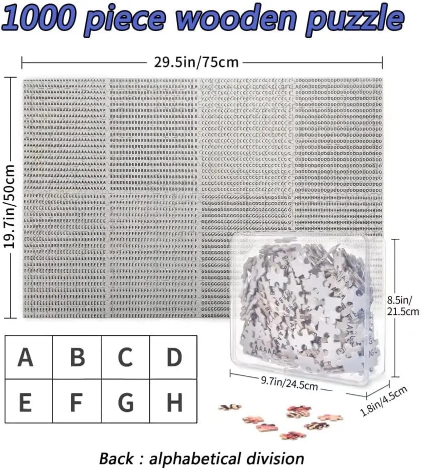 Puzzle Game for Gifts Souvenir amid Switzerland Geneva 1000 Pieces Wooden Puzzle for Adults Jigsaw 