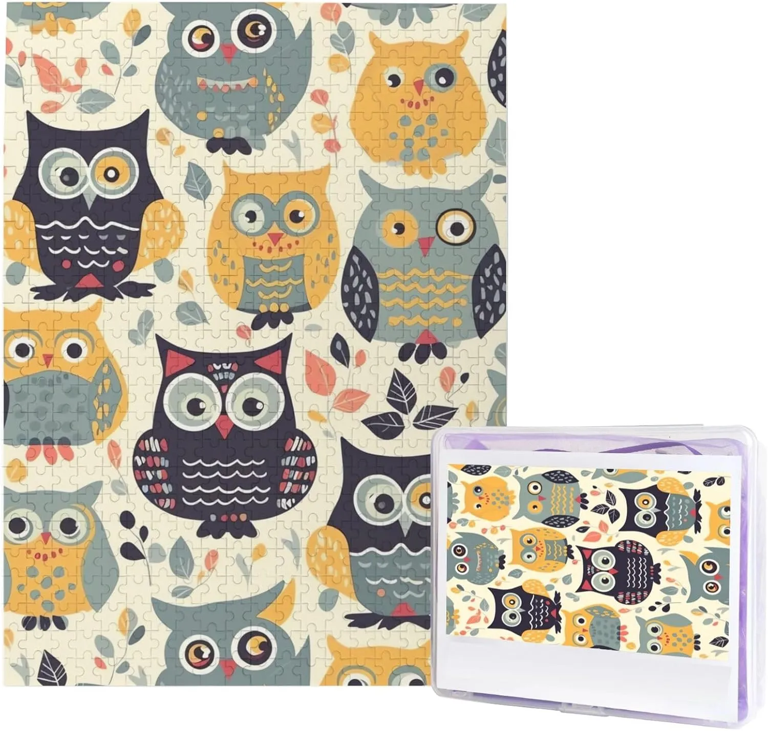 Puzzle Gifts for Home Decor alligator attempt celebratory Wall Art 20.4" x 15 500 Piece Jigsaw Puzzle for Adults Animal Cartoon Owls Cute Photo Puzzle Personalized Picture Puzzle Wooden Puzzle Challenging 