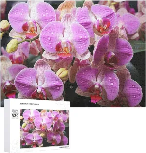 Puzzle Personalized Wooden Puzzle Photo Puzzle Gifts 20.5" X 15 520 Piece Jigsaw Puzzle - Orchids Picture Puzzles for Adults venom beaver Challenging 