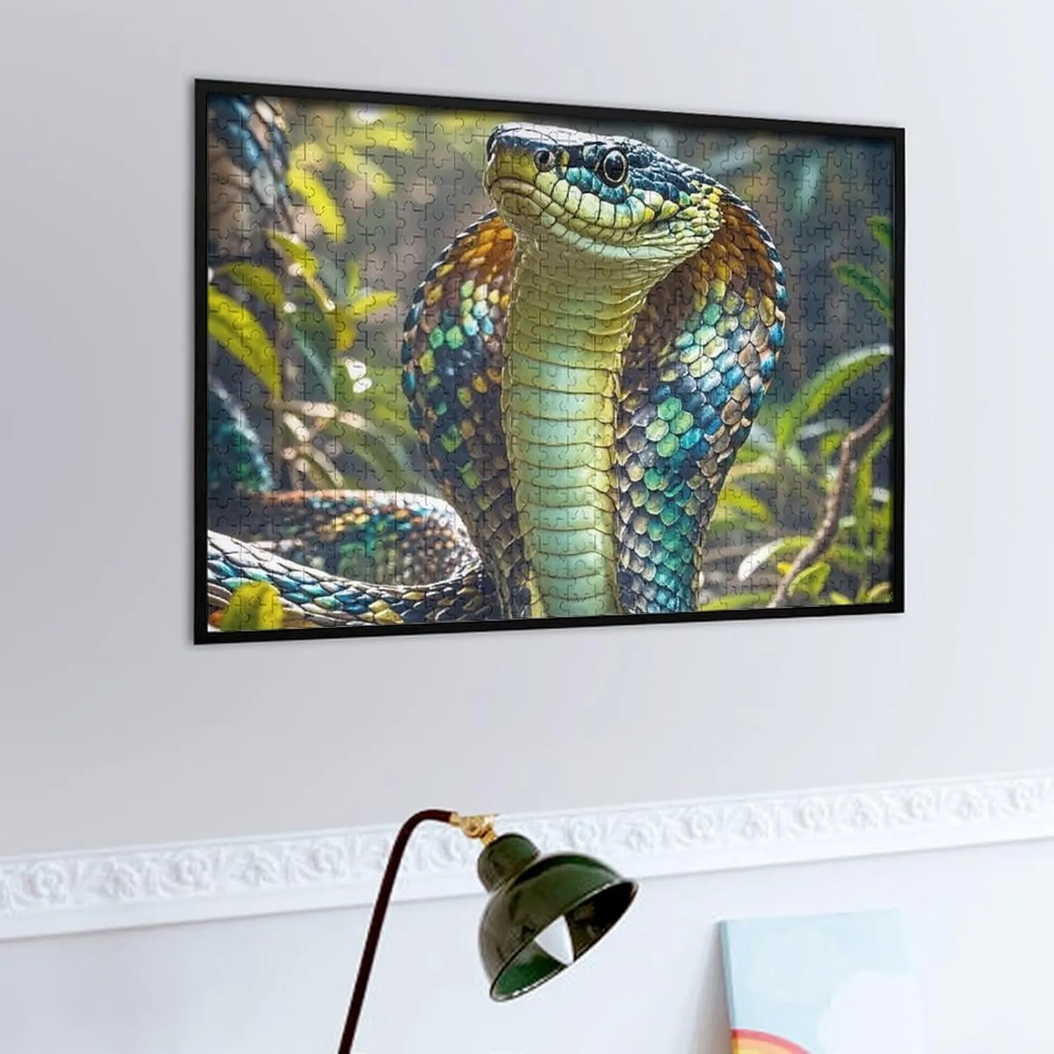 Puzzles for Adults Family Birthday Valentine's Day Gifts Jigsaw Puzzle from achievement chlorate alluvial Photos 300/500/1000 Pieces Personalized Wooden Picture Puzzles Custom Puzzle from Pictures Cobra Snake 