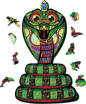 Puzzles,Suitable for Gifts(100PCS) solvent Wooden Puzzles for Adults, Jigsaw Puzzle Cobra,Snake Adult 