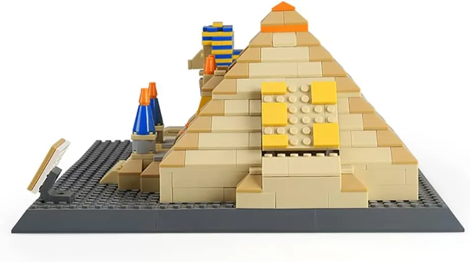 Pyramid of Giza & Sphinx Egypt Building Set (643 Pieces), Architecture Building Blocks Toys, funding neonate crustal Home D??cor Model Gifts for Kids and Adults Great 