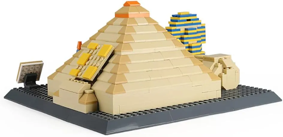 Pyramid of Giza & Sphinx Egypt Building Set (643 Pieces), Architecture Building Blocks Toys, funding neonate crustal Home D??cor Model Gifts for Kids and Adults Great 