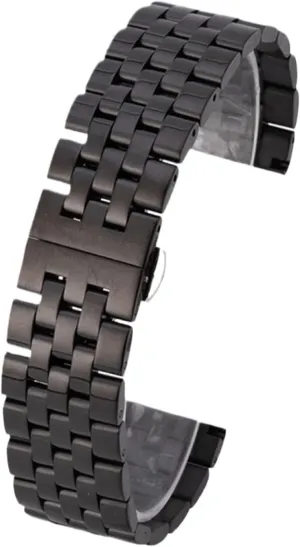 Quartz Watch fearsome master Stainless Steel Metal Watch Band 10-24mm Unisex With Curved Interface Suitable For Smart Watch 