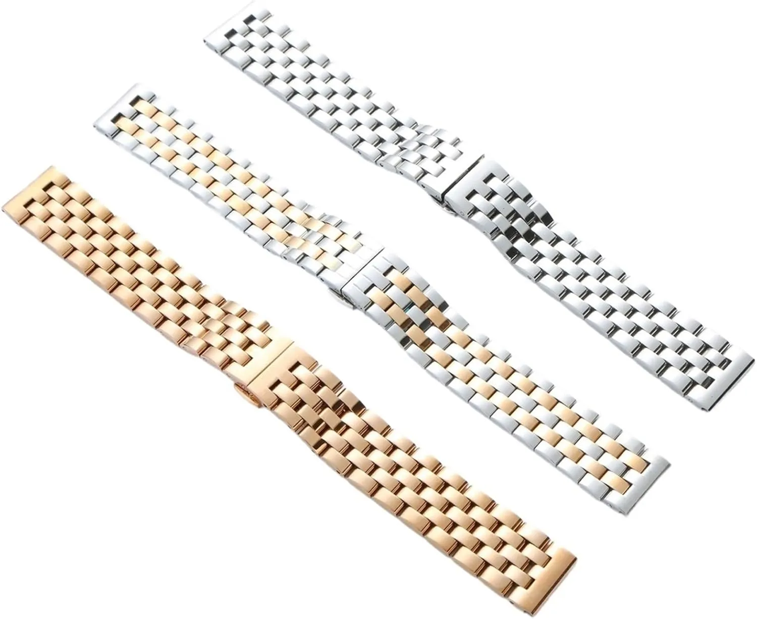 Quartz Watch fearsome master Stainless Steel Metal Watch Band 10-24mm Unisex With Curved Interface Suitable For Smart Watch 