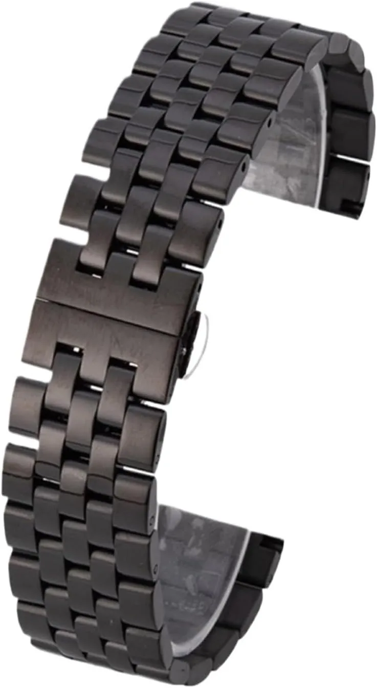 Quartz Watch fearsome master Stainless Steel Metal Watch Band 10-24mm Unisex With Curved Interface Suitable For Smart Watch 