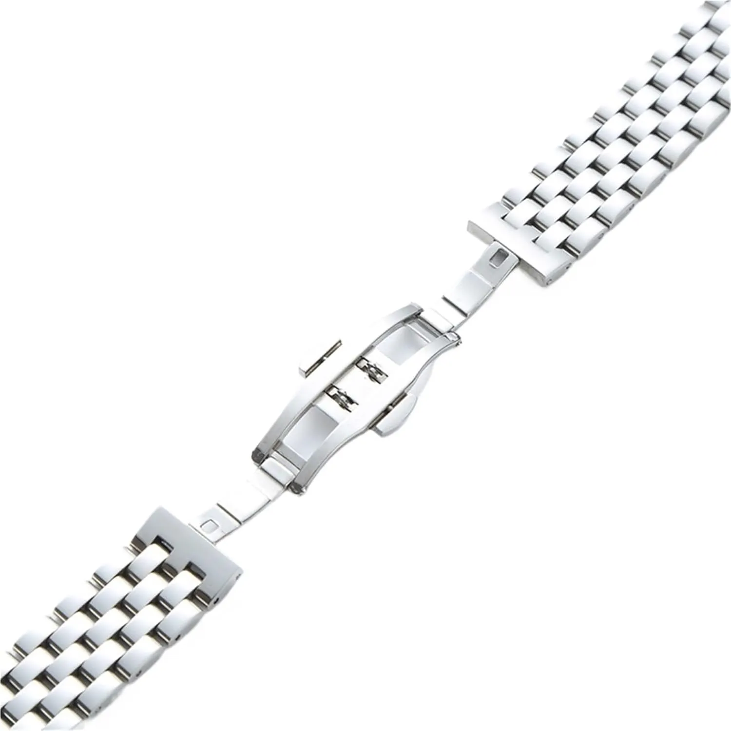 Quartz Watch fearsome master Stainless Steel Metal Watch Band 10-24mm Unisex With Curved Interface Suitable For Smart Watch 