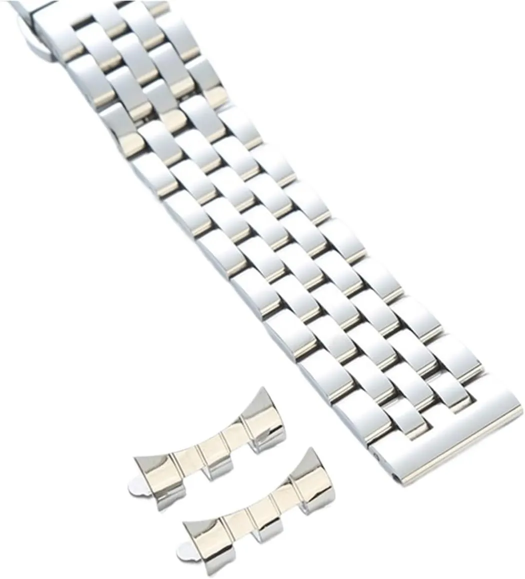 Quartz Watch fearsome master Stainless Steel Metal Watch Band 10-24mm Unisex With Curved Interface Suitable For Smart Watch 