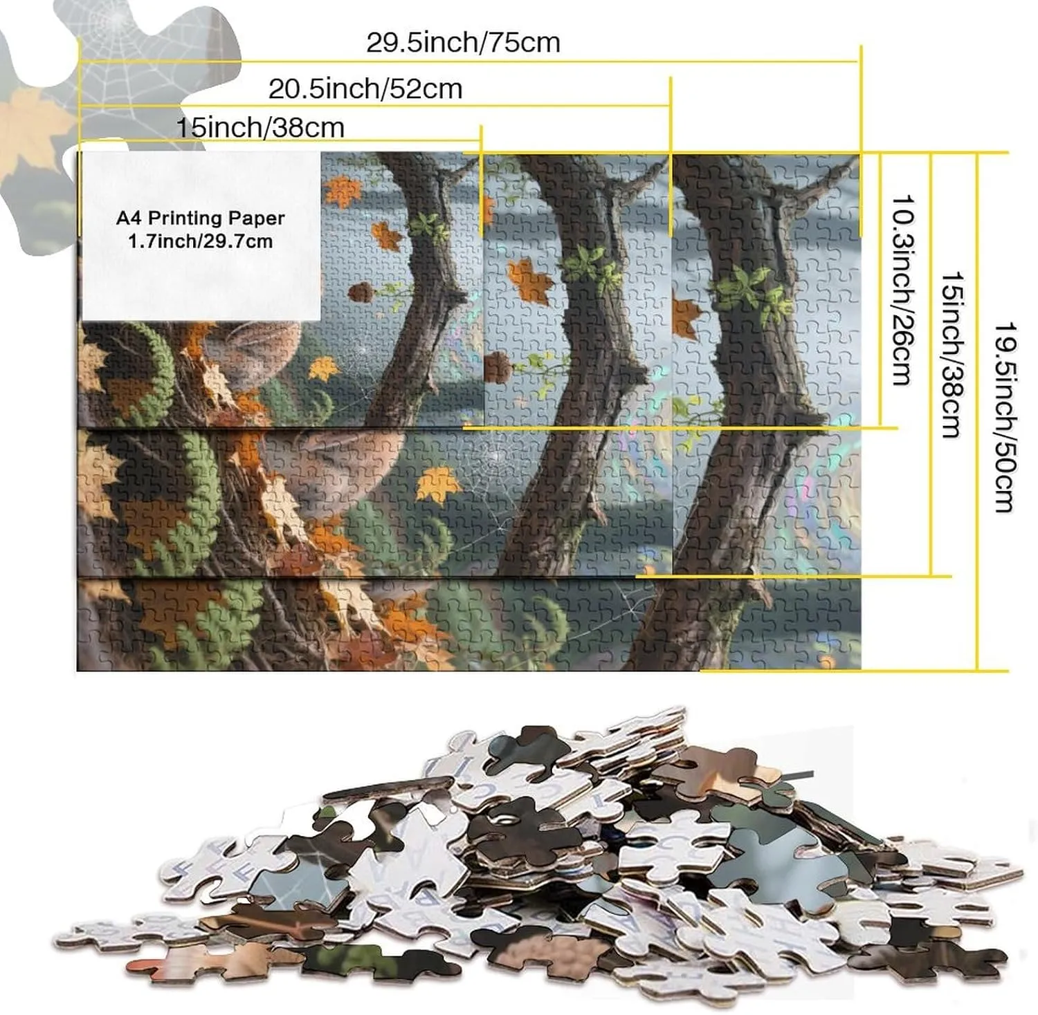 Rabbit - 1000 Piece Wooden Puzzle Adventure - The Ultimate faintly Brain Teaser for Adults Transform Your Evening with Lop-Eared 