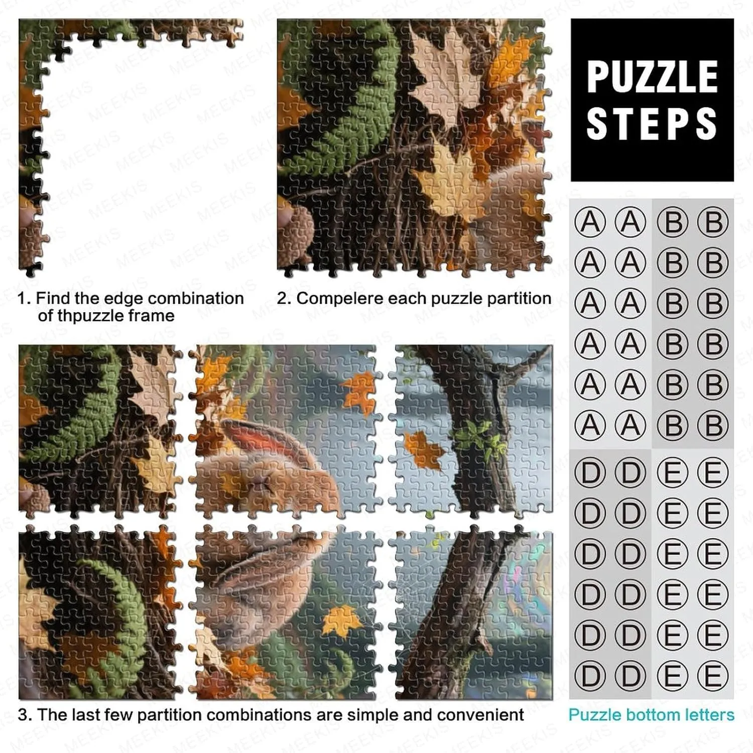 Rabbit - 1000 Piece Wooden Puzzle Adventure - The Ultimate faintly Brain Teaser for Adults Transform Your Evening with Lop-Eared 