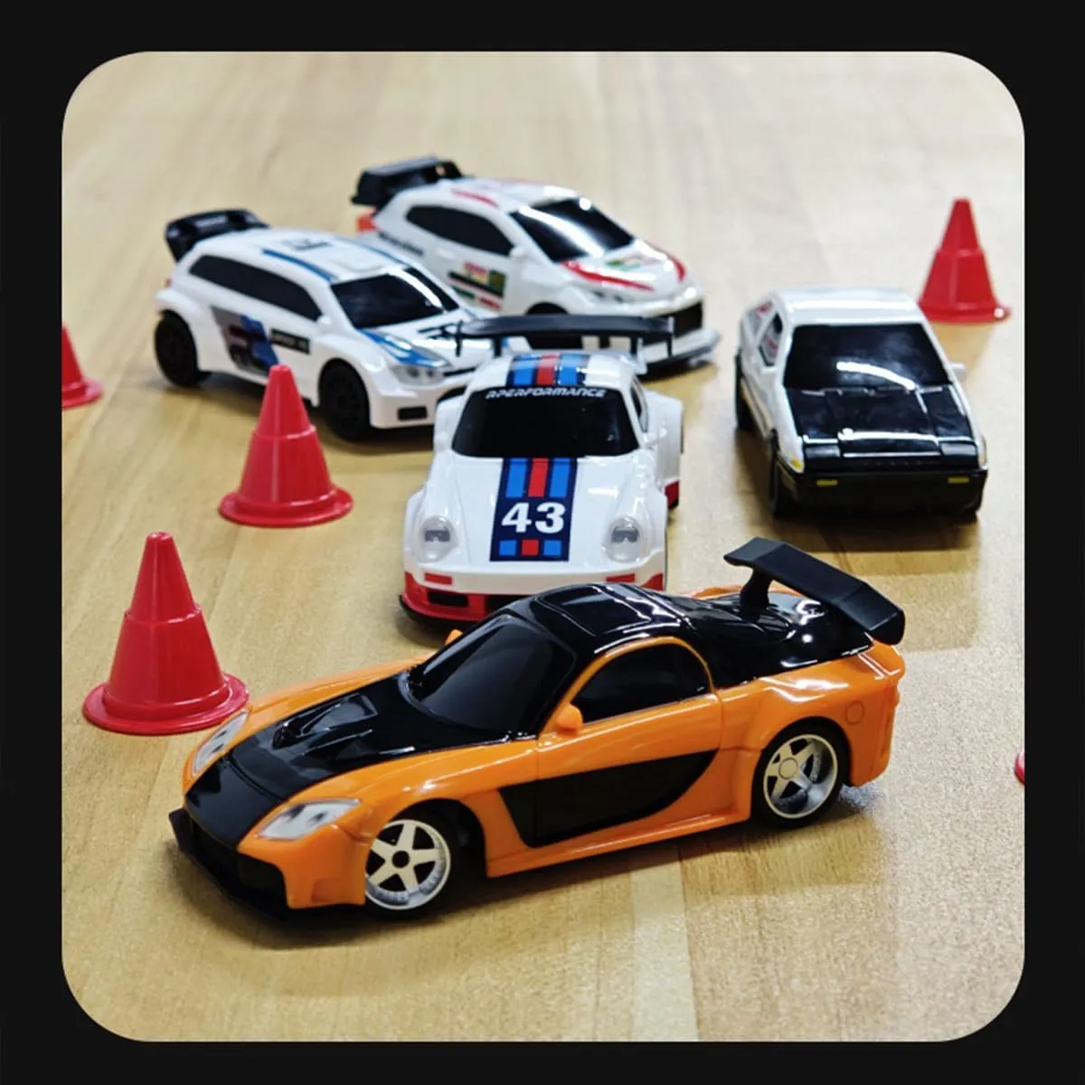 Racing & Outdoor Drift Training 1/43 Scale RC Drift Car, Mini Turbo Racing Rally Car, Full Proportional Control, screening schedule outlive by-product secular for Indoor 