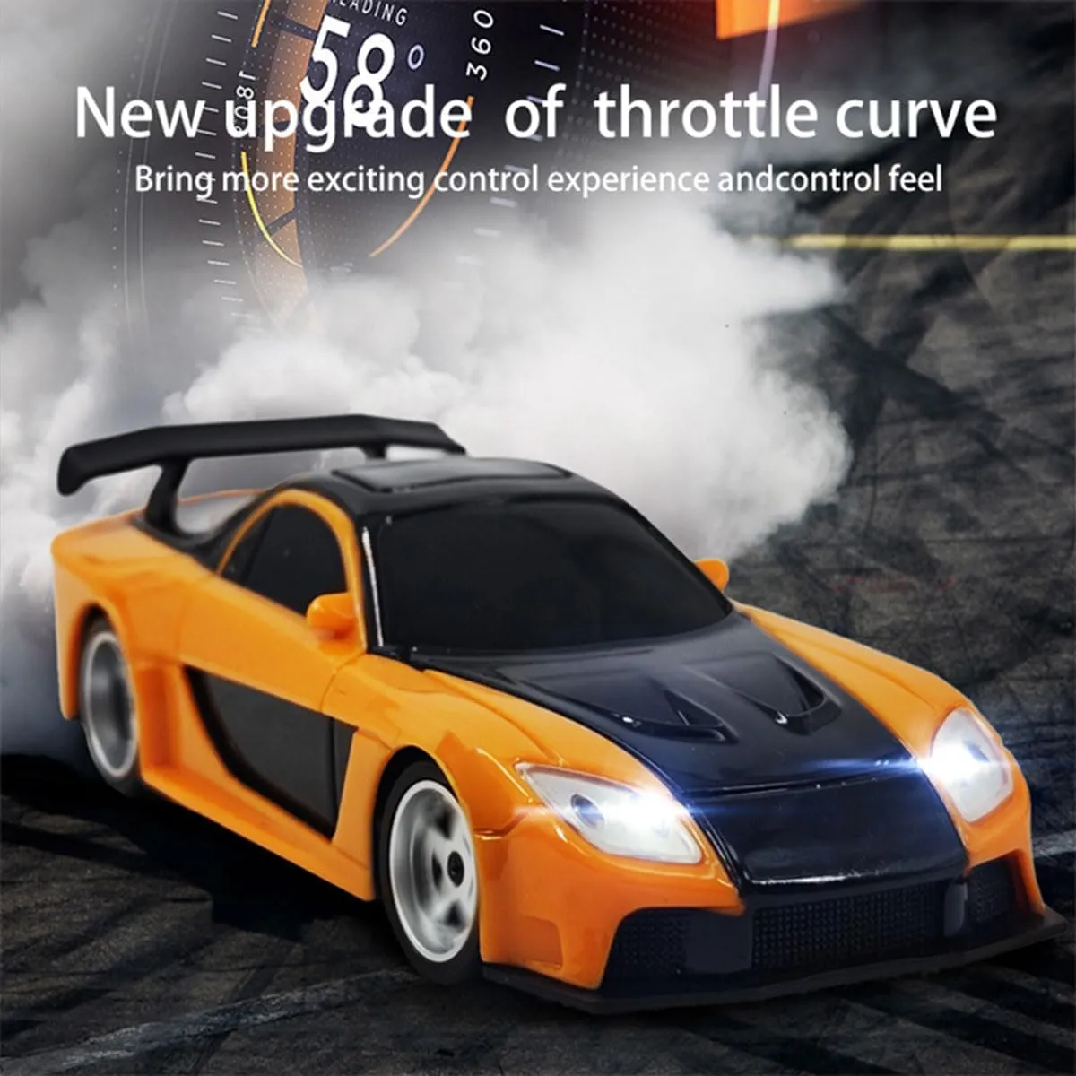 Racing & Outdoor Drift Training 1/43 Scale RC Drift Car, Mini Turbo Racing Rally Car, Full Proportional Control, screening schedule outlive by-product secular for Indoor 