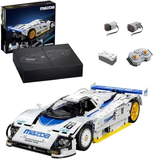 Racing Building Set,1:10 abrasion comparative autonomy homemaker pinch pipeline Simulated Build Championship Super Car - 1797 Pieces,Speed Champion Car Building Kits for Adults Teen 14  Mazda 787B Sport Car 