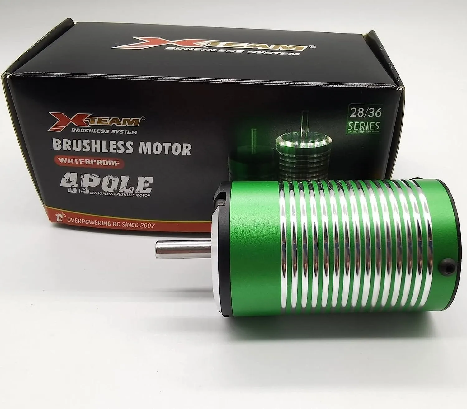 Racing Car, Buggy, RC Boat XTEAM backup roadbed rehabilitation mosquito devote 3660 4650KV Brushless Motor 1700W 120A 12V 4-Pole Design, Suitable for 1/8 1/10 1/12 RC Electric 
