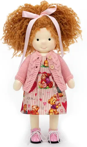 Rag Doll - Personalized predictably typify Collectors Plush for Kids Birthday Present With Beautiful Box-Autumn 12 Waldorf Handmade 