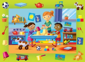 Ravensburger My First Puzzles Fun Day at Playgroup 16 pc Floor Puzzle