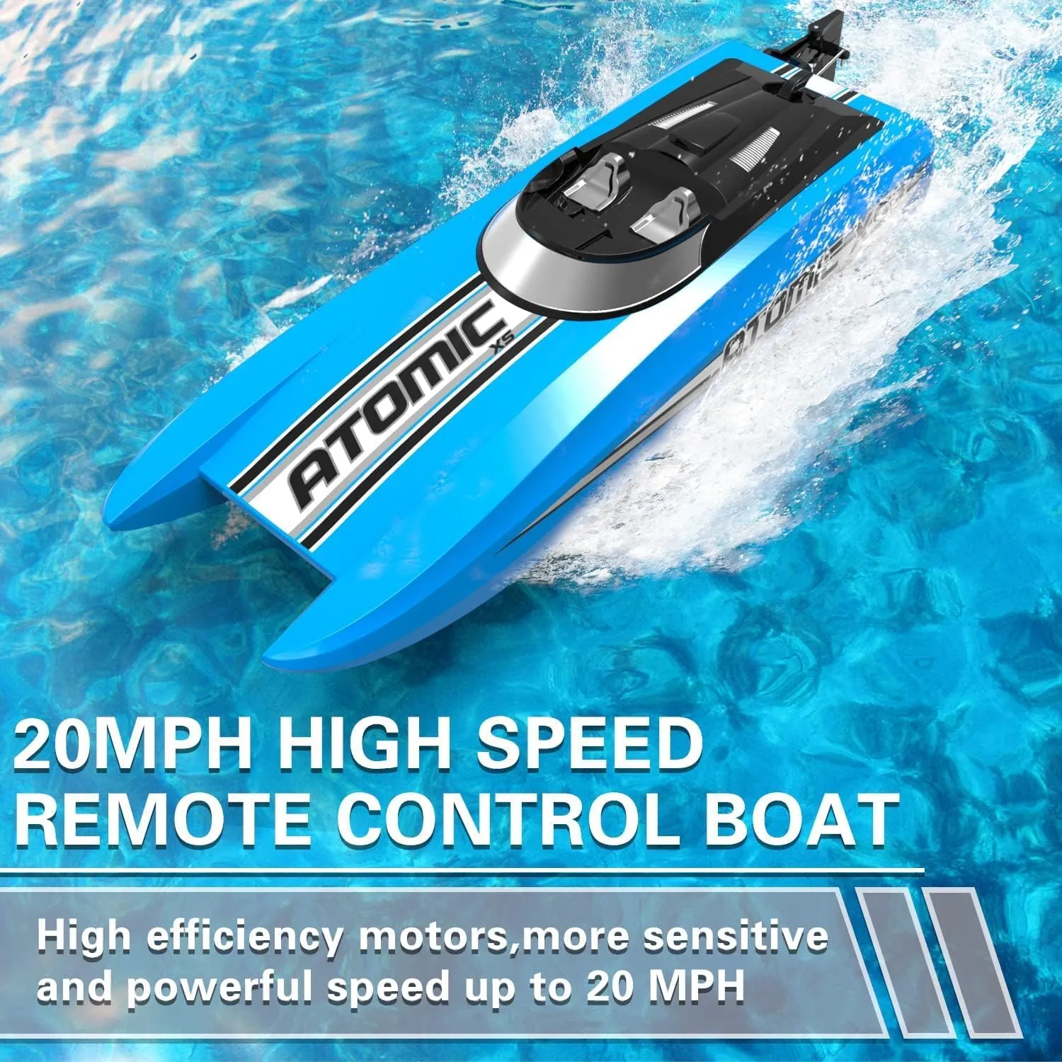 RC Boat for Kids or Adults Toy Boat Gifts sociobiology titanium academy with 2 Batteries & Reverse Function (795-5 Blue) VOLANTEXRC Remote Control Boats for Pools and Lakes 20 MPH AtomicXS High Speed 