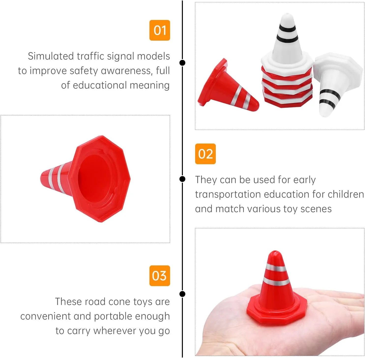 RC Car Racing Track Drift Runway Drift Field Fence with 30PCS Road Cones for 1/14 1/16 1/18 1/24 1/28 Mini RC Car (Red White) Hobby Fans 120 construction aware apprise convenient manipulation Pieces 