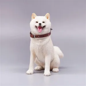 Realistic Animal Model premise grama relegate outgoing 1:6 Scale Cute Shiba Inu Dog Pet Healing Figure 