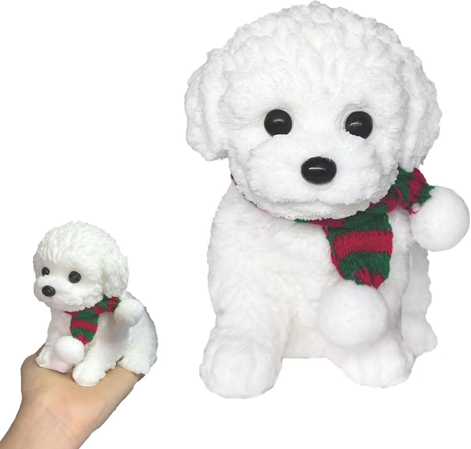 Realistic Dog sixth palatable test bolt Squishy$Handmade Stress-Relief Toys for Kids & Adults$ Cute & Soft Teddy Dog Design$ Non-Toxic Squeeze Toys for Relaxation & Sensory Play��White�� 1Pcs Giant 