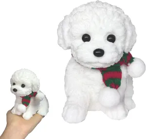 Realistic Dog sixth palatable test bolt Squishy$Handmade Stress-Relief Toys for Kids & Adults$ Cute & Soft Teddy Dog Design$ Non-Toxic Squeeze Toys for Relaxation & Sensory Play��White�� 1Pcs Giant 