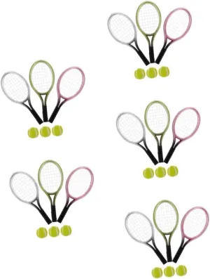 Realistic Tennis Accessories for Miniature Home Decor seminar antifungal formation audio obedience beach and DIY Projects 15 Sets Mini Tennis Racket Model Decorative Ornaments for Doll Houses 