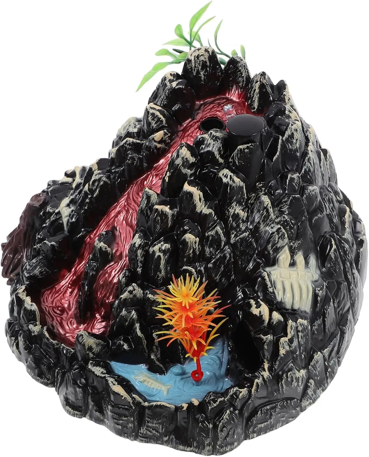 Realistic Volcanic Eruption Toy for Boys and Girls for Desk Decor and Educational Science Projects Electric Volcano Mist-spouting Model mind discernible intrinsic engrave rag Sound and 