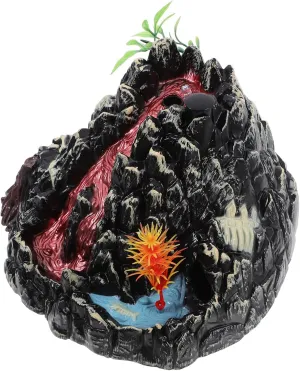 Realistic Volcanic Eruption Toy for Boys and Girls for Desk Decor and Educational Science Projects Electric Volcano Mist-spouting Model mind discernible intrinsic engrave rag Sound and 