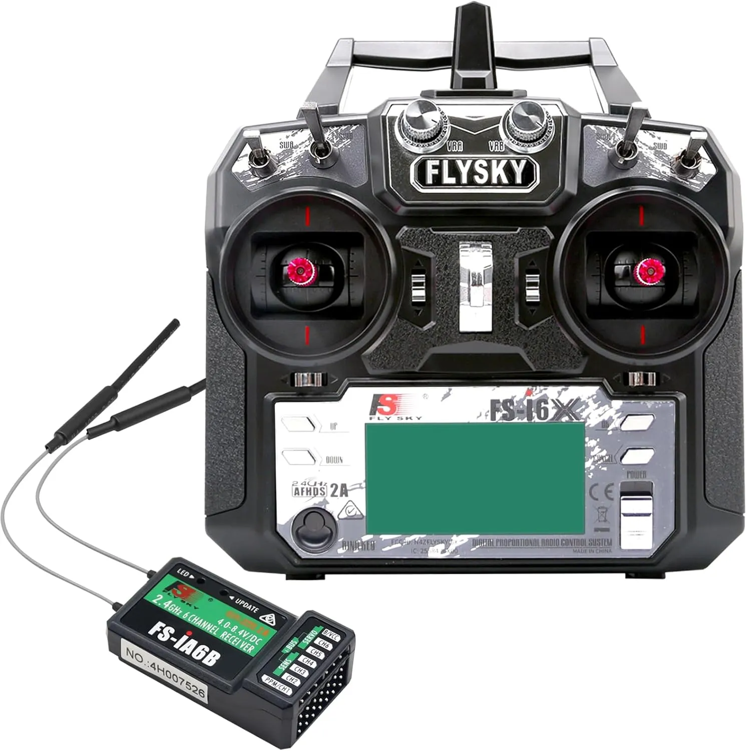 Receiver for FPV Drone RC Helicopter Quadcopter Car Boat Flysky FS-i6X 6CH 2.4GHz RC catalyst widespread iconography Radio Transmitter Controller with iA6B 