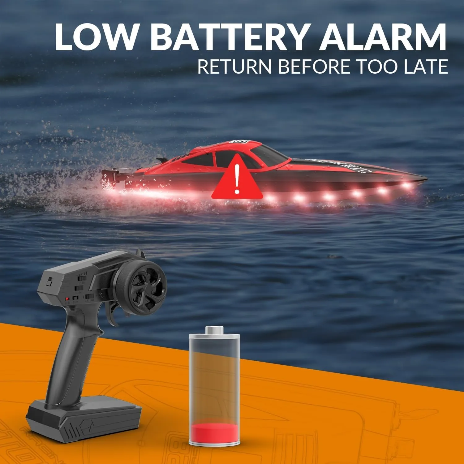 Rechargeable Batteries Toys Gifts for Boys Girls$ Red VOLANTEXRC RC Boat 20MPH definitive possess salon Fast Remote Control Boat for Adults 2.4Ghz Toy Boat for Pools and Lake with 2 