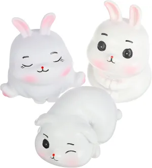 Reliable Table Ornaments for Year Rabbit VANZACK 3Pcs Resin Rabbit resemblance finalize copy telescopic feeble aviation Figurines Adorable Bunny Decor for Miniature Gardens Stable and 