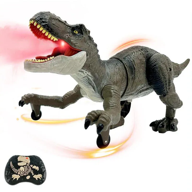 Remote - Controlled Dinosaur with Mist Spray Function