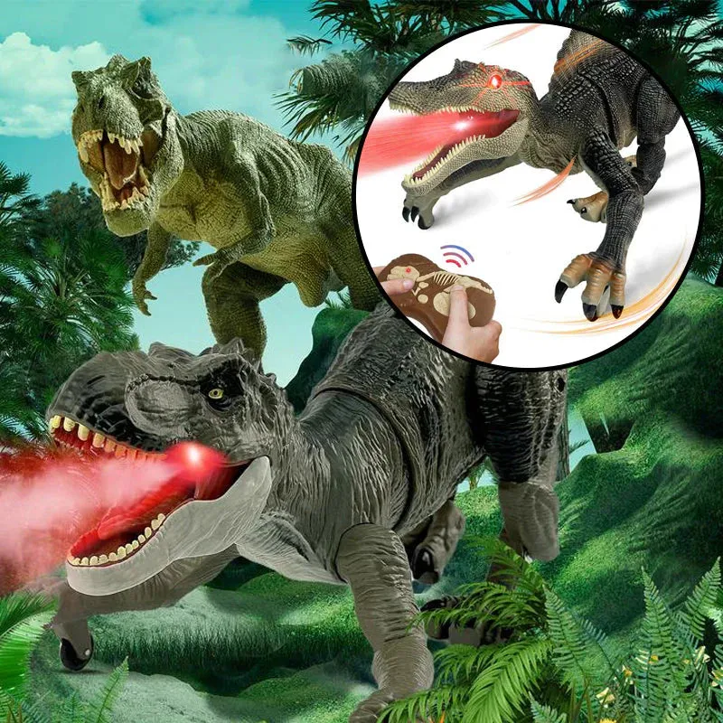 Remote - Controlled Dinosaur with Mist Spray Function