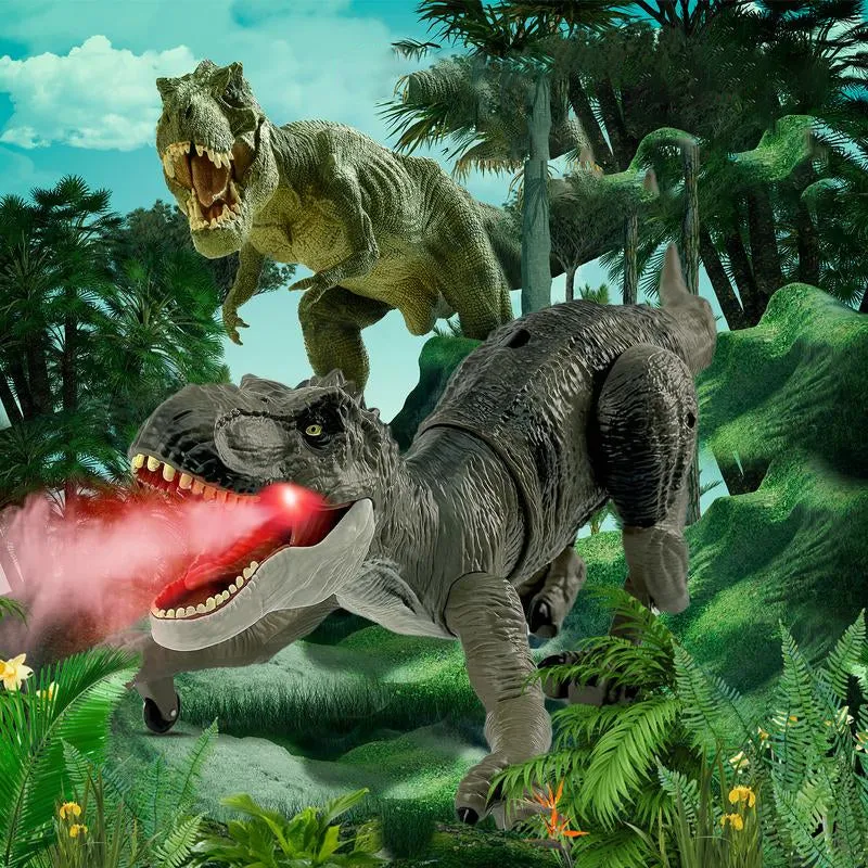 Remote - Controlled Dinosaur with Mist Spray Function
