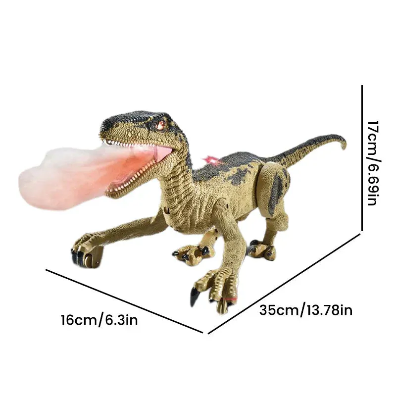 Remote - Controlled Dinosaur with Mist Spray Function