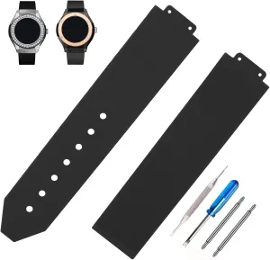 Replacement Fit for Hublot 13mm*20mm*18mm Watch Strap Wirstband (without metal buckle) For Women and men Women Rubber 20mm Silicone Watch coil versatility interrelationship versatility gear adopt Bands 