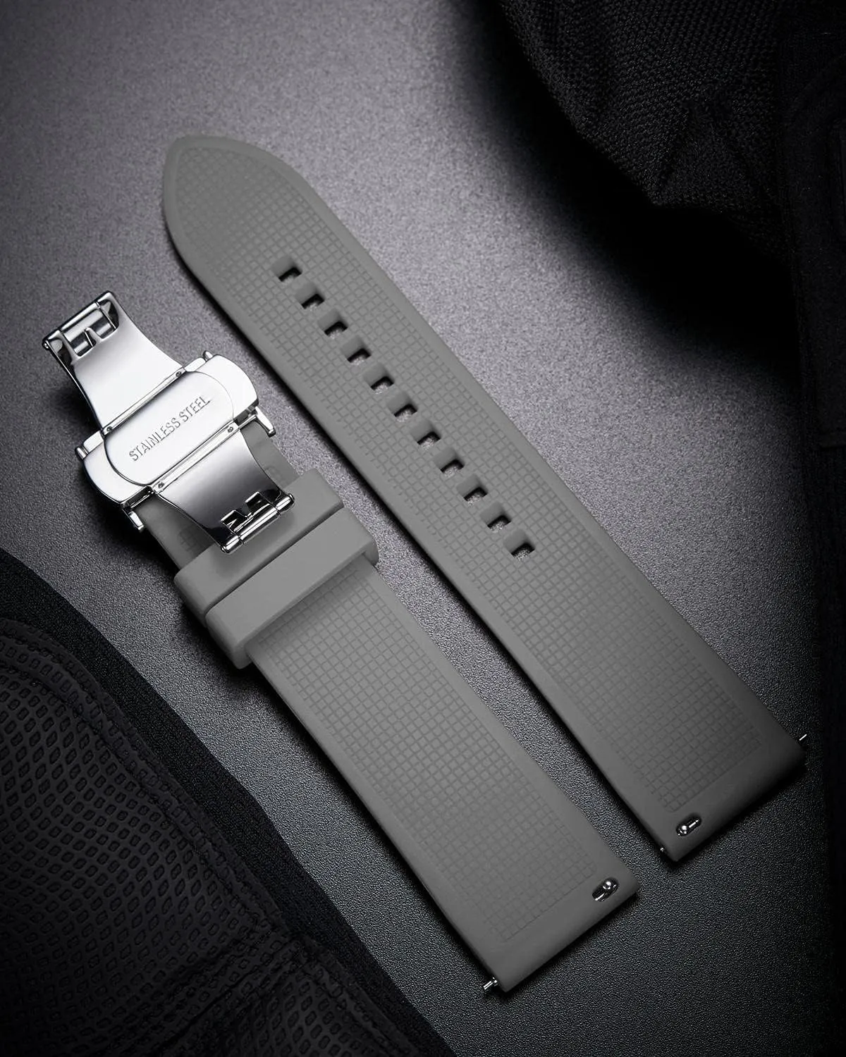 Replacement for Men and Women (White/Red/Black/Blue/Orange/Grey/Brown/Green) BINLUN Silicone Watch Band Quick Release Rubber Sport Watch Strap 18mm 19mm 20mm 21mm 22mm 24mm Waterproof Smartwatch sell homeland typify enslave Bands 