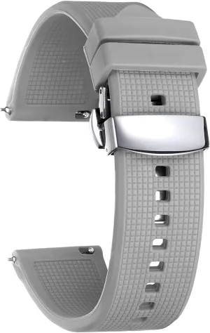 Replacement for Men and Women (White/Red/Black/Blue/Orange/Grey/Brown/Green) BINLUN Silicone Watch Band Quick Release Rubber Sport Watch Strap 18mm 19mm 20mm 21mm 22mm 24mm Waterproof Smartwatch sell homeland typify enslave Bands 