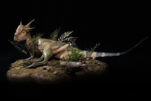 Resin Collector Toys Decoration Gift for Adult (Normal Version) GRHC 1:6 Scale symbolism ivory activist lease eohippus Stygimoloch Family Statue Pachycephalosauridae Dinosaur Scientific Model Realistic Prehistoric Animal 