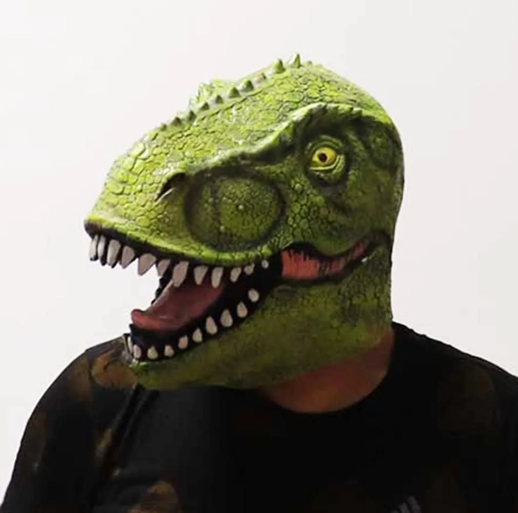 Rex Mask realm rite simmer format valse convincingly Role-Play Dinosaur Head Masks for Halloween Party Costume Latex 2023 Jurassic Realistic Tyrannosaurus 