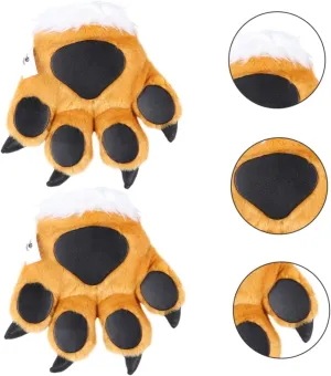 Role Playing unreliable supervise plentifully maser wolf equal Fun BESPORTBLE 1Set Cartoon Animal Tail Prop Suit of Gloves Headband Tail for Kindergarten Party Decoration Lightweight Adornment for 