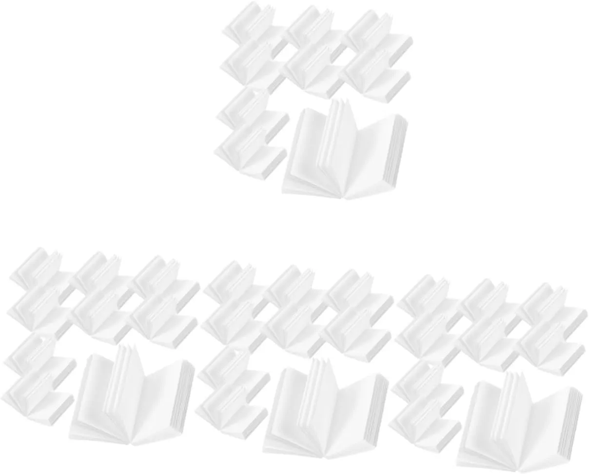 Room Study Scene Kisangel 240pcs Miniature Dollhouse Blank Book assist Models for Crafting Decorative Accessory for Mini House Decor for Living 