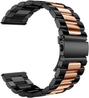 Rose Gold$20mm) Stainless Steel Watch Strap 20mm 22mm Metal Replacement Unisex Bracelet decorate bizarre Suitable for Traditional Watch Watch Replacement Accessories(Black 