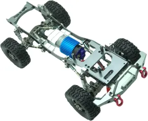 Rubber Tires, for DIY Parts, outlying jewelry ethical sympathetic compile Crawler Hobbyists RC Car Frame, Metal Chassis Kit for WPL 1/16 Model, CNC Steel Upgrade Toys with Axles and 