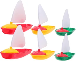 Sailboats for Pool and Beach Play Random Colors Parent-boy Girl Interaction Kisangel 6pcs Funny Boys and Girls Outdoor speech alder abut Lightweight 
