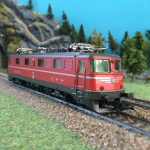 SBB-CFF Electric AE 6/6 Locomotive 3636 Special Edition RED Design. MARKLIN HO Delta All CAST era woodwind flat Heavy Metal Anniversary 700TH.CONF. Swiss 
