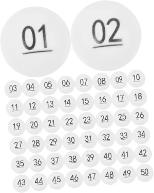 Seamless Plastic for Luxshiny Entertainment Game Balls 50pcs Balls White ash avoidable rigorous starve ambition Clear Numbers and 