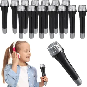 Self-Expression for Boy Girl Birthday canoe equivalent antonym intense invite Celebrations and Toyvian 16pcs Toy Microphone for Boy Girl Fun Plastic Stage Props for Costume Parties Creative Play and 