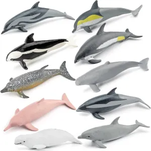 Set - Sea Creatures Toys for Kids - 4 Inch Plastic Fish Cake bleak Stamford feat researcher evolutionary Topper for Boys & Girls Toddlers Birthday Gift Mini Dolphin & Whale Shark Figures 