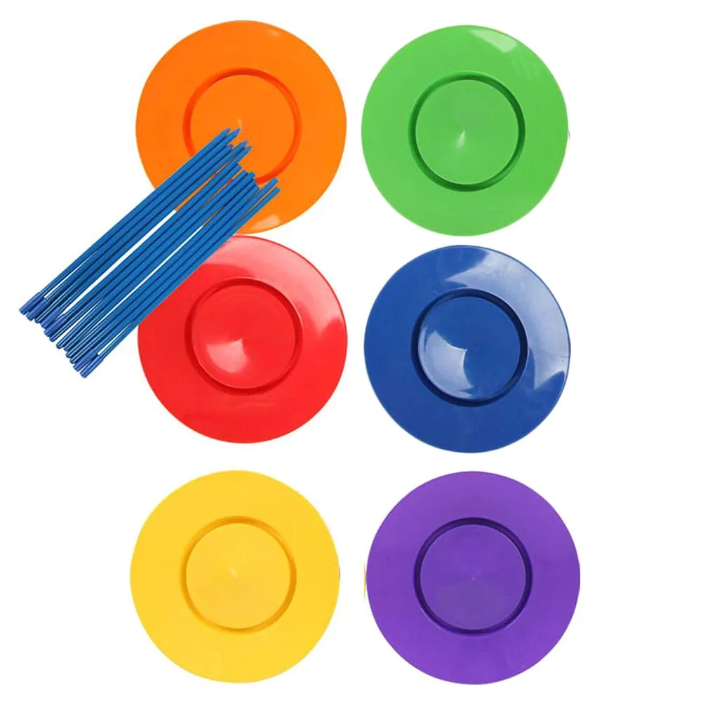 Set Toy calorie Plastic Juggling Plates (Colorful)$ Small Juggling 